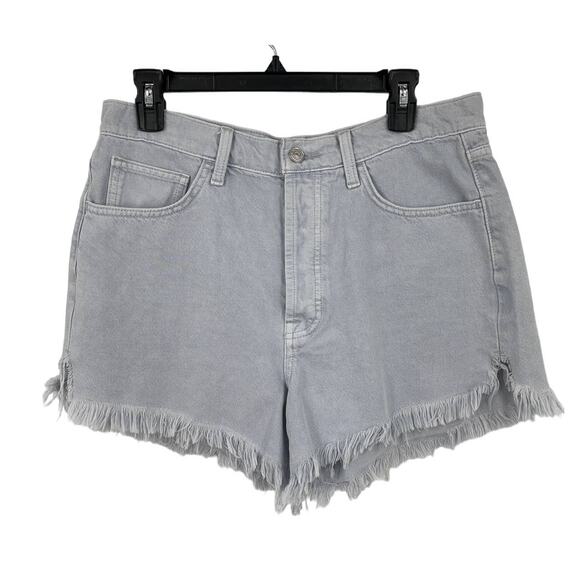 7 For All Mankind shorts Easy Ruby cut off denim blue size 31 - Picture 1 of 4